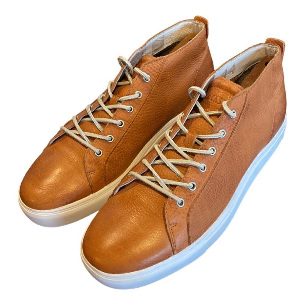 Blackstone Mid Top Sneaker in Ember Leather Size 11